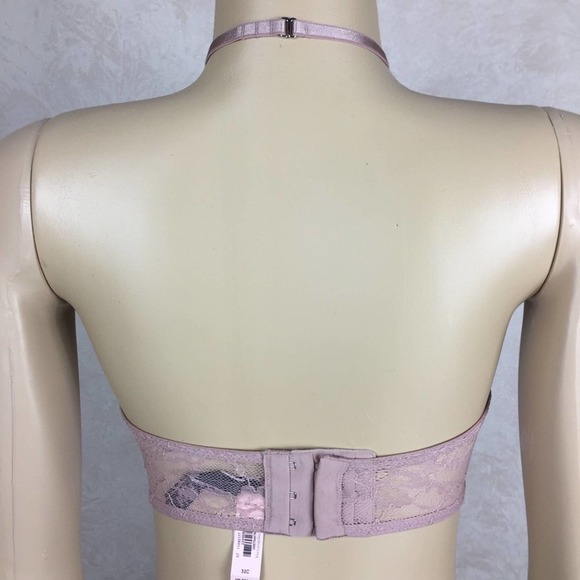 Victoria’s Secret Nude High Neck Lace Bra - Picture 2 of 3
